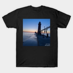 Grand Haven Lighthouse at Sunset T-Shirt